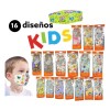 Ouldoeny Kf94 Infantil Ouldoeny Con Diseños Y Esponja Premium 20pzas
