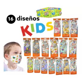 Ouldoeny Kf94 Infantil Ouldoeny Con Diseños Y Esponja Premium 20pzas