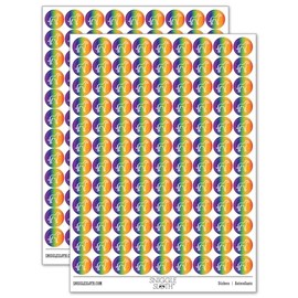 Speedy Lanky Greyhound Dog 200+ Round Stickers - Gloss Finish - 0.50" Size - Rainbow