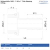 VARIOSAN Hose Nozzle 14221, 1 Inch Male x 1 Inch