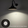 LEONLITE 14 Inch 3CCT LED Gooseneck Barn Light Fixture, Dusk