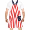 Yi-gog American Flag Coveralls for Unisex Bib Overalls Festival Jumpsuits