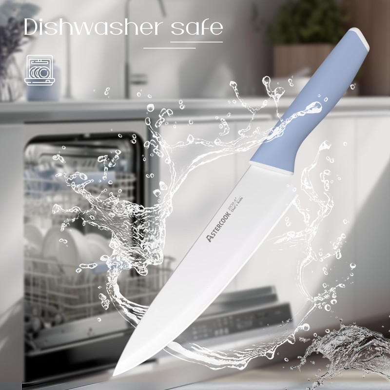 Astercook Knife Set 15 Pcs Stainless Steel Knives Dishwasher Safe