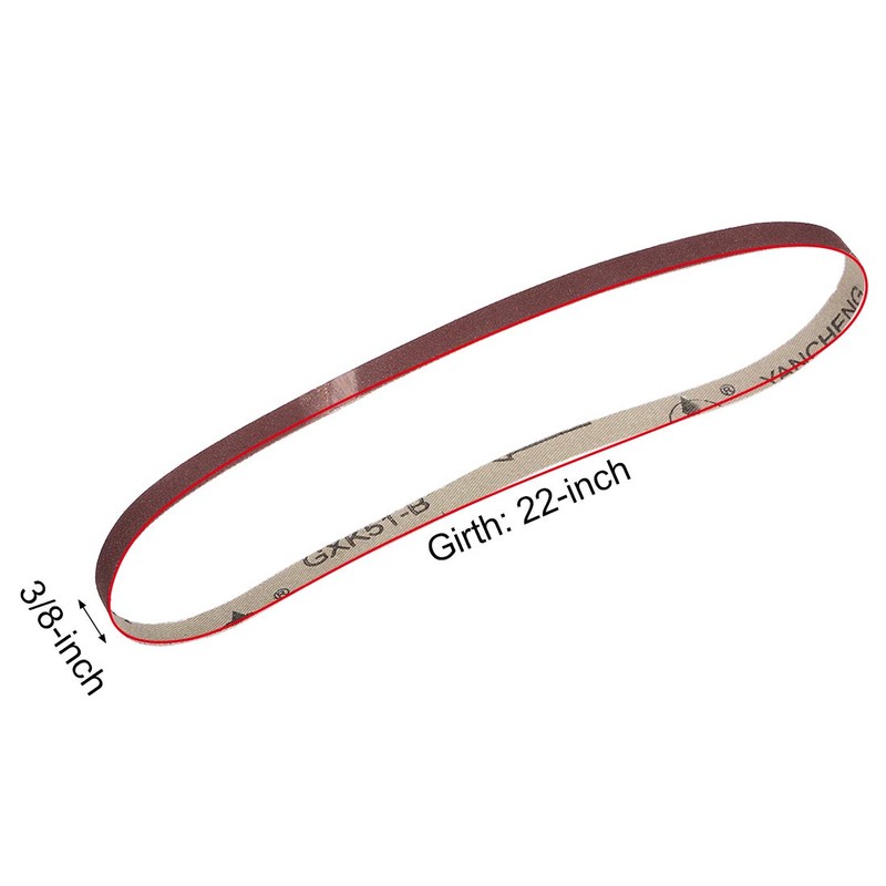 sourcing map 3/8-inch X 21-inch(9mm X 533mm) Sanding Belt 320