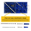 Kevinrooty Conical Concrete Wall Anchors and Screws Kit,240 Pcs Wall