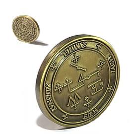The Archangel Samael + 72 Names of God Kabbalah King Solomon Coin Seal Talisman