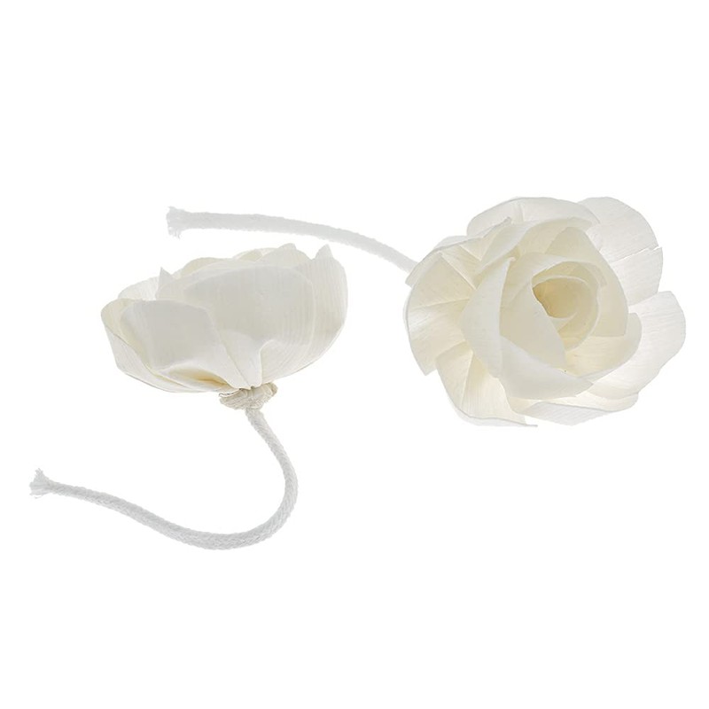 LOOGOOL 2Pcs Flower Head Diffusers with Cotton Wick for Home