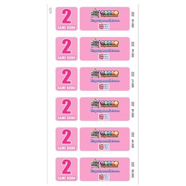 Bingosupermarket 600 Books 2 Page Game, Strips Of 6 To View Tickets