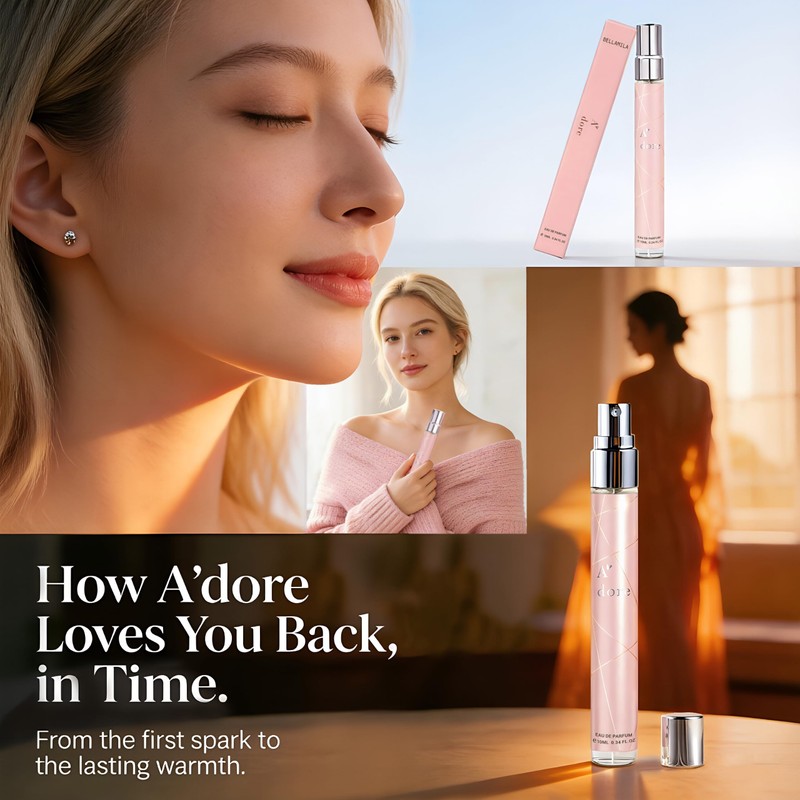 Orange & Ambery Vanilla Travel Perfume Spray, Sweet & Warm