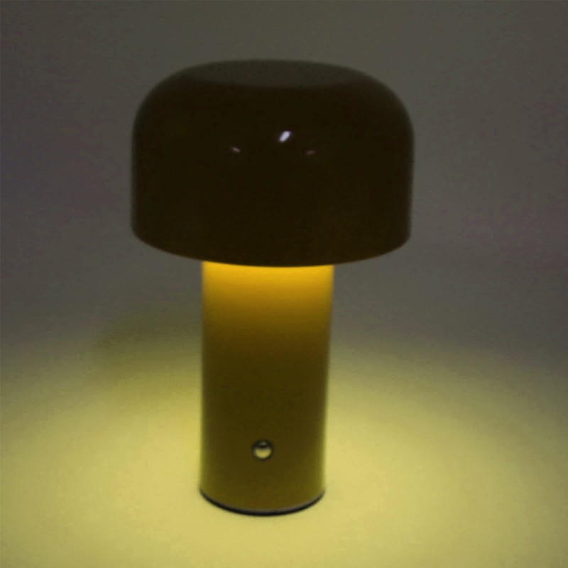 LED Desk Lamp Mushroom Design USB Charging 3 Color Temperature