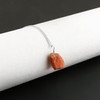 CRYSTALIS Natural Raw Glitter Sunstone Pendant Necklace, Rough Rock Crystal,