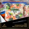 100 x LuxLiv ® Plastic Sandwich Bags & Pen –
