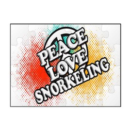 Makoroni -Peace Love Snorkeling - Jigsaw Puzzle 30 pcs, DesD97