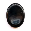 Bacatgem Natural Black Obsidian Crystal Thumb Worry Stone,Stress Relax Healing