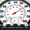 Indoor Outdoor Thermometer Hygrometer - 10 Inch Room Temperature Humidity