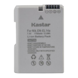Kastar Battery (2-Pack) for EN-EL14a, EN-EL14, ENEL14A, ENEL14 EL14 & Coolpix P7000 P7100 P7700 P7800, D3100, D3200, D3300, D3400, D5100, D5200, D5300 DSLR, Df DSLR, D5600 Camera