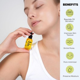 Luelle Pore Minimizer Facial Essence Serum Minimizes Appearance Reduces Skin Tone Dryness Enhances Oil Control / 루엘 모공 미니마이저 모양을 최소화하는 페이셜 에센스 세럼 피부 톤 건조함 완화 오일 컨트롤 강화