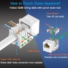 Conector Keystone Cat6 Slim - Paquete de 25 RJ45 de