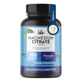 Citrato De Magnesio Alta Pureza 180 Cápsulas | LIFE360+