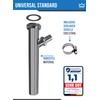 FEINER® Premium Universal Adjustment Pipe Drain Pipe 1 1/4 Inch