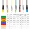 CO-RODE 140pcs Pre-wired 12V 5mm LED Light Emitting Diodes 7