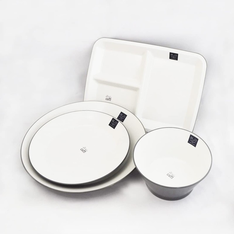 Ishida 41503 Lunch Plate Hill Steel Gray