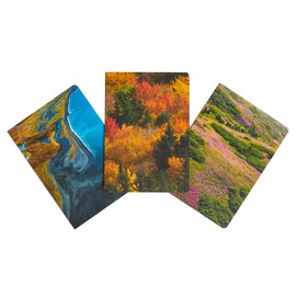 Refuge Sewn Notebook Collection (Set of 3): National Wildlife Refuge System (Gifts for Outdoor Enthusiasts and Nature Lovers, Journals for Hikers, National Parks)