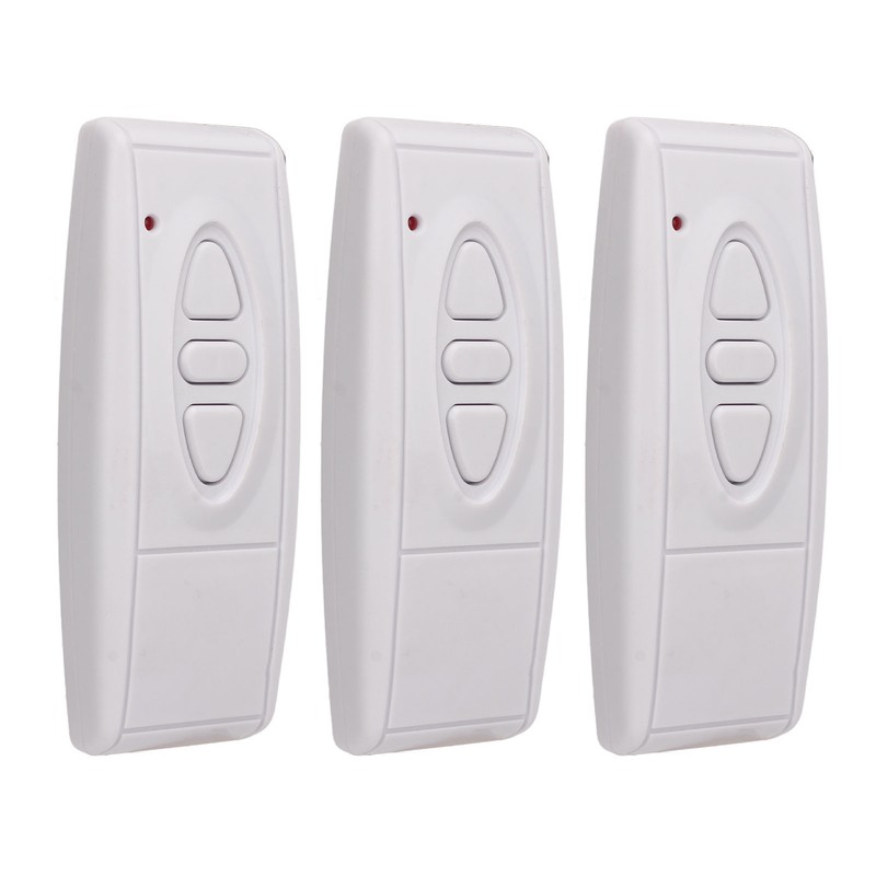 3PCS 433Mhz Garage Door Wireless Button Switch Garage Door Remote