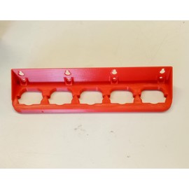 Made by Mitchell M12 Battery Holder for Milwaukee Makita Bosch RIDGID Mount Wall Rack 12V 5 Slot BAT414 BL1014 USA PN M12x5-Mrack