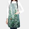 Granbey Colorful Dog Paws Apron, Christmas Tree, 28 x 33"