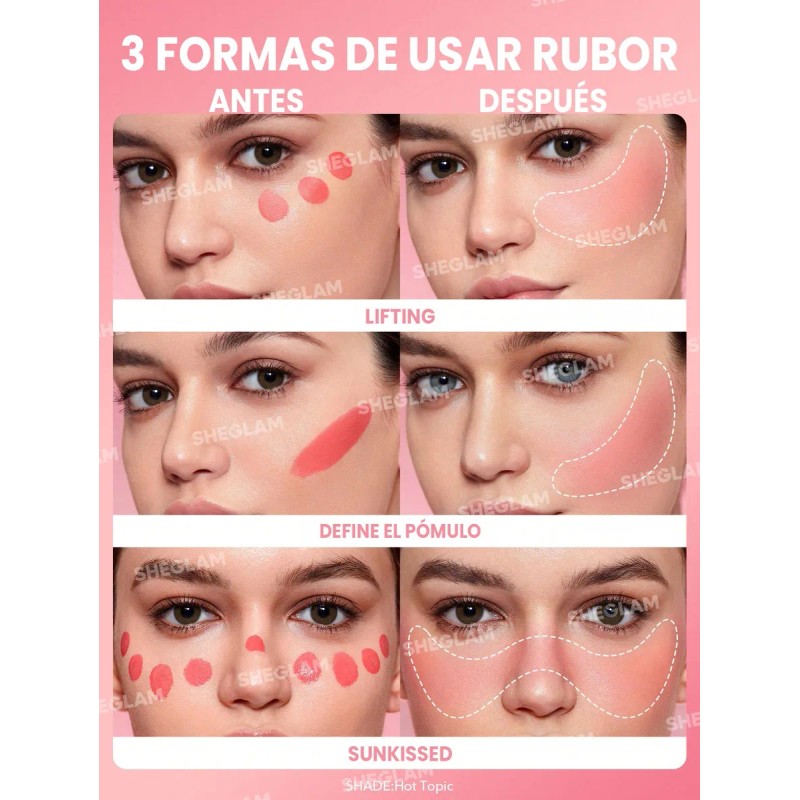 Sheglam Color Bloom Rubor Líquido Mate - Hot Topic