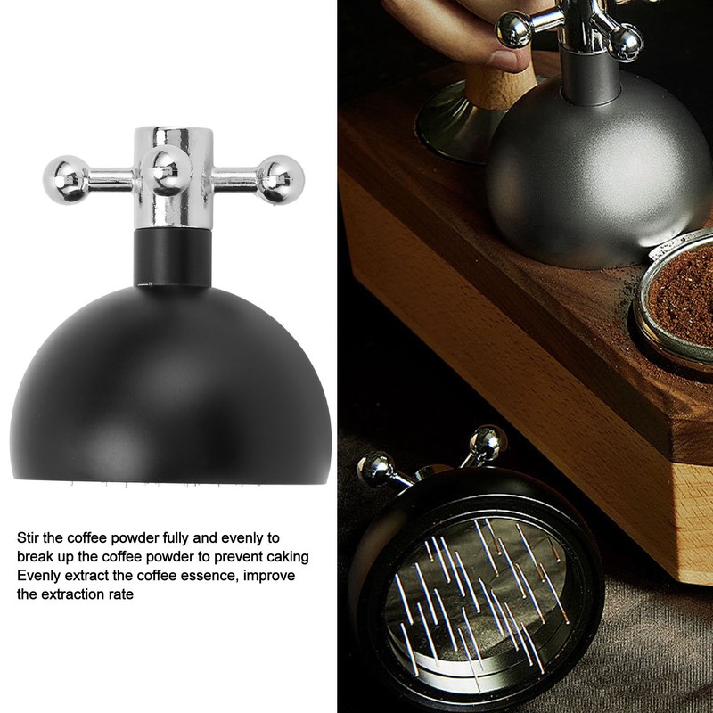 Black Coffee Powder Needle Type Distributor Double Bearing Rotation Coffee