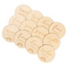 BIUDECO 12pcs Wooden Monthly Milestone Cards Milestone Photo Props for