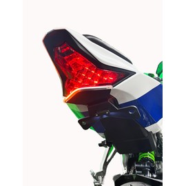 Bikelitez Fender eliminator made for Kawasaki 2024 zx4rr, SX vesion with turn signal lightbar, motorcycle sportbike license plate mount with tag light