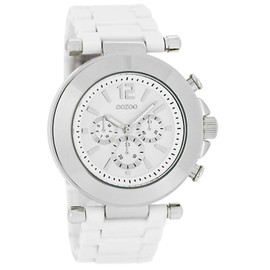 Oozoo Watch with plastic strap special item outlet at reduced price variant 1, C4880-White/White, Bracelet