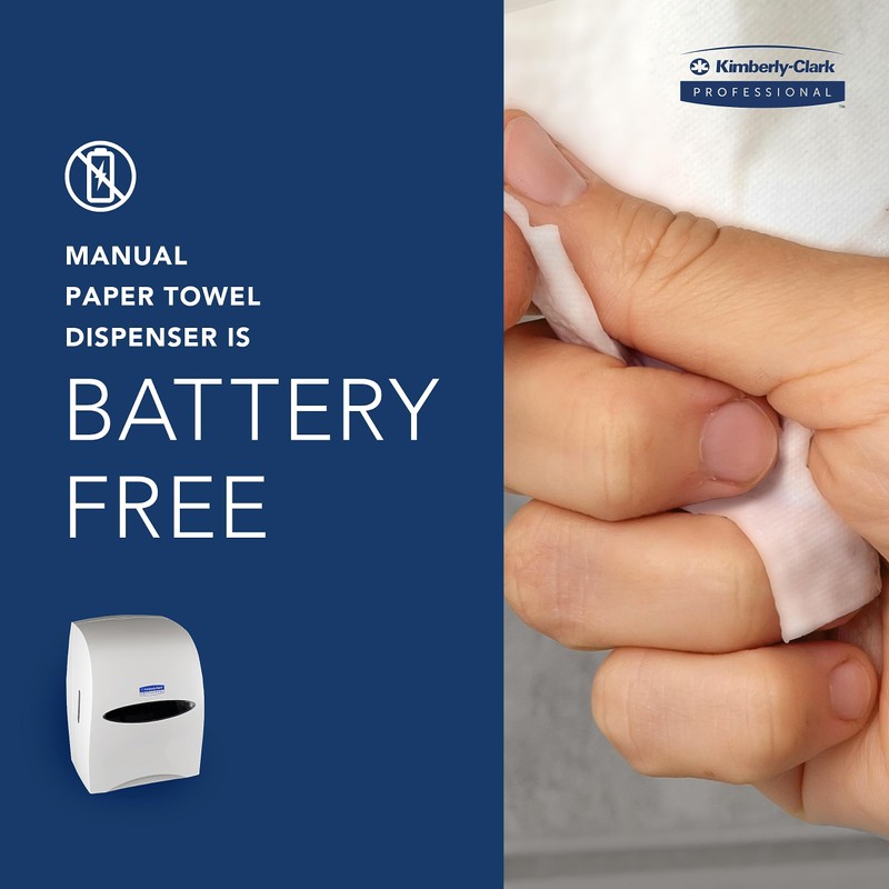 Kimberly-Clark Professional Manual Universal Hard Roll Paper Towel Dispenser (09995),