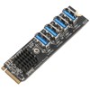 M.2 to PCIe Expansion Card PCIE 4 Ports Strong Anti
