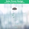Outdoor Waterproof Solar Panel LED Dragonfly Wind Chimes Home Garden