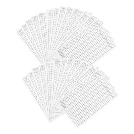 Gatuida 25Pcs Coated Paper Golf Scorecards Durable Portable Score for Convenient Golf for Outdoor Activities and Recording