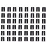 JSP Manufacturing 1" Diameter Post Wire Shelf Clips Shelving Split