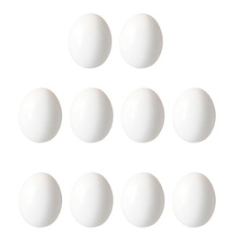 10 Pcs Fake Eggs, Bird Toys, Small Birds, Solid Fake Eggs, Approx. 1.4 x 1.1 inches (36 x 27 mm), Parakeet, Pigeon, Bunki, Reproductive Eggs, DIY Scene, Building