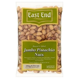 East End Jumbo Salted Pistachios 250g - Pack of 2