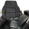 GXARTS Driver & Passenger Bottom Leather Replacement Seat Covers Black
