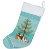 Caroline's Treasures CK3529CS Cavalier Spaniel Christmas Tree Christmas Stocking Fireplace
