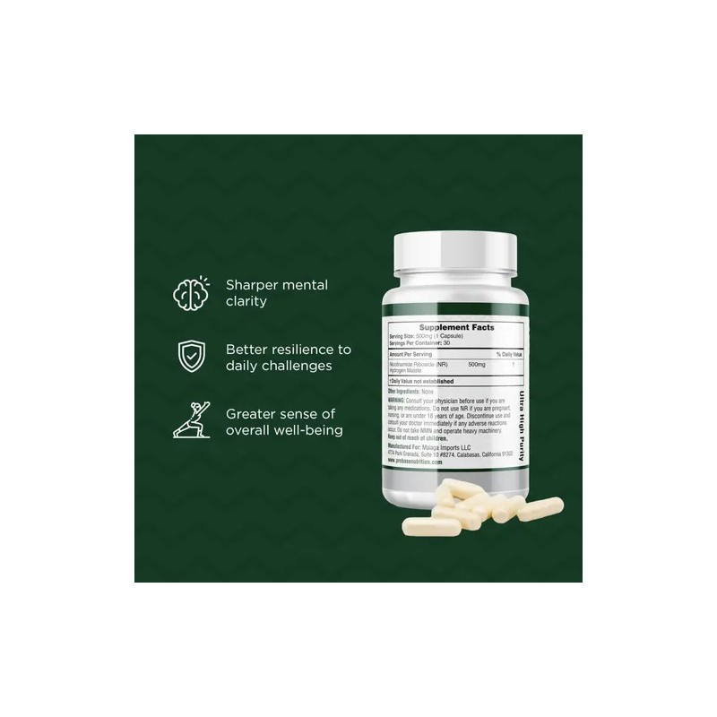 Probase Nutrition Suplemento Nr Nad 500 Mg 30 Cápsulas