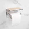 Stainless Steel Wall Mounted Toilet Roll Paper Holder with Mobile