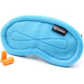 Wild Essentials Infinity Fleece Luxury Sleep Mask - Breezy Blue - Color: Breezy Blue