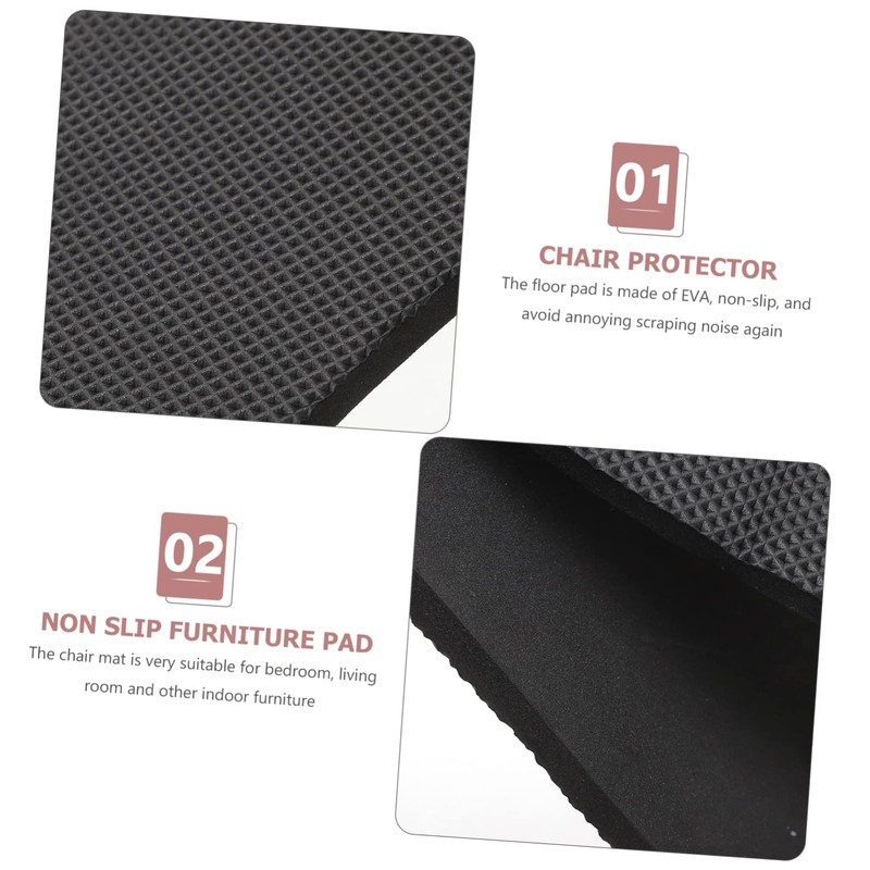 TEHAUX Non Slip Round Furniture Pad for Chair Legs Floor
