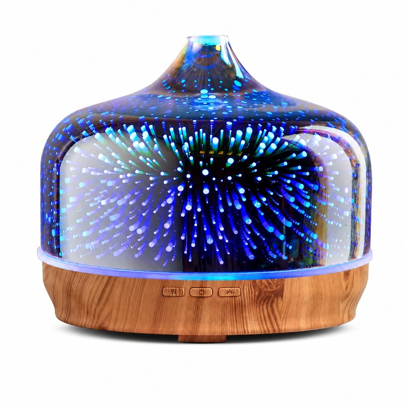 500ml Glass Aroma Diffuser for Bedroom Relaxation – Ultrasonic Cool