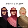 Premium Modal Hijabs for Women, Ombre Black and Grey (Coffee
